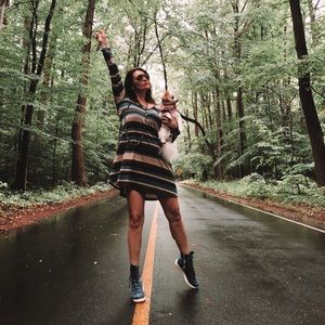 LOT of 4! Long sleeve striped dress with pockets